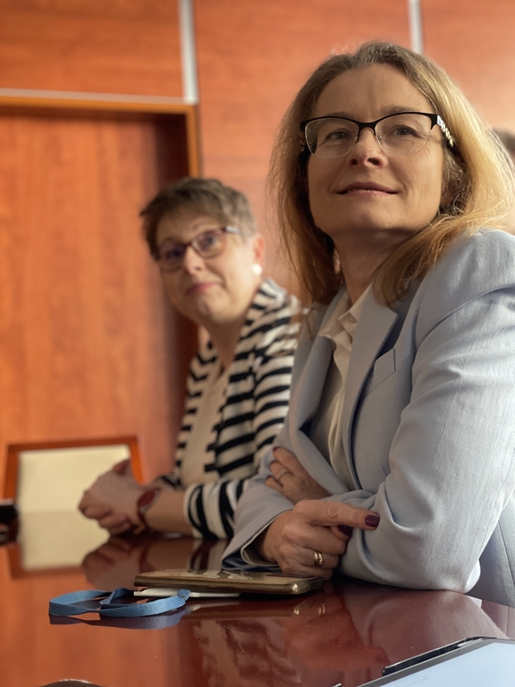 od prawej: dr hab. Joanna Gonera, prof. UŁ; dr hab. Małgorzata Wrzesień, prof. UŁ