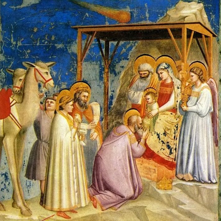 Giotto's painting "The Adoration of the Magi"