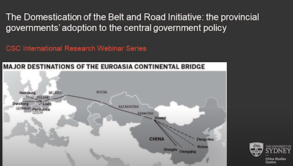 [Translate to English:] Zrzut ekranu z portalu You Tube nagrania z debaty The Domestication of the Belt and Road Initiative/Screenshot from You Tube of the debate entitled The Domestication of the Belt and Road Initiative