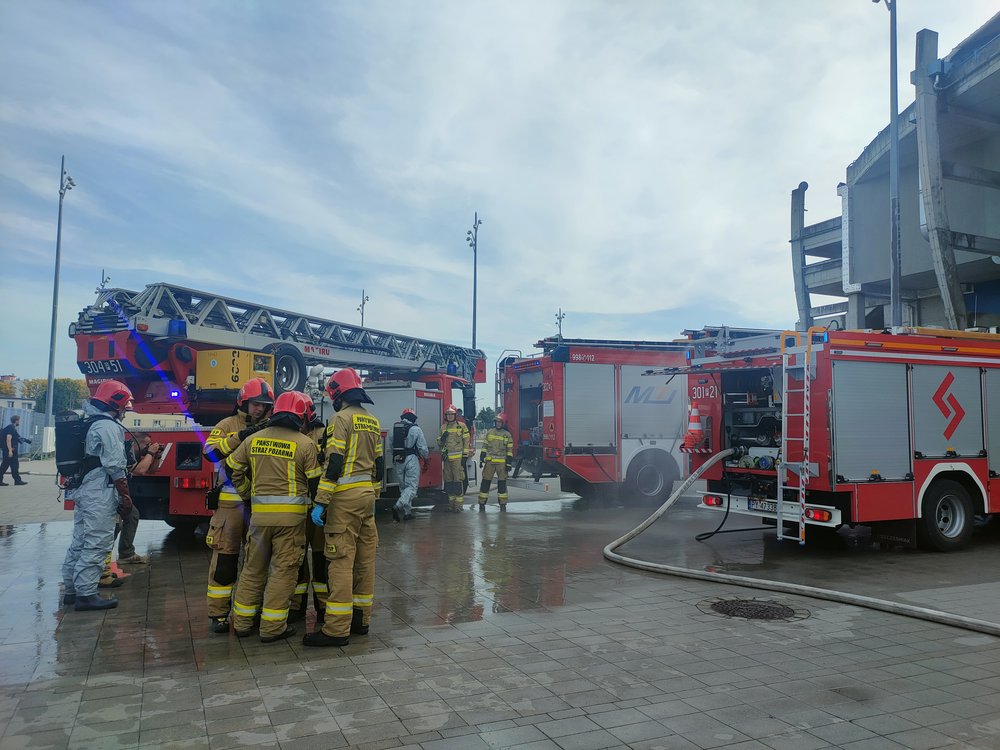 CBRN exercises at Lech Poznań