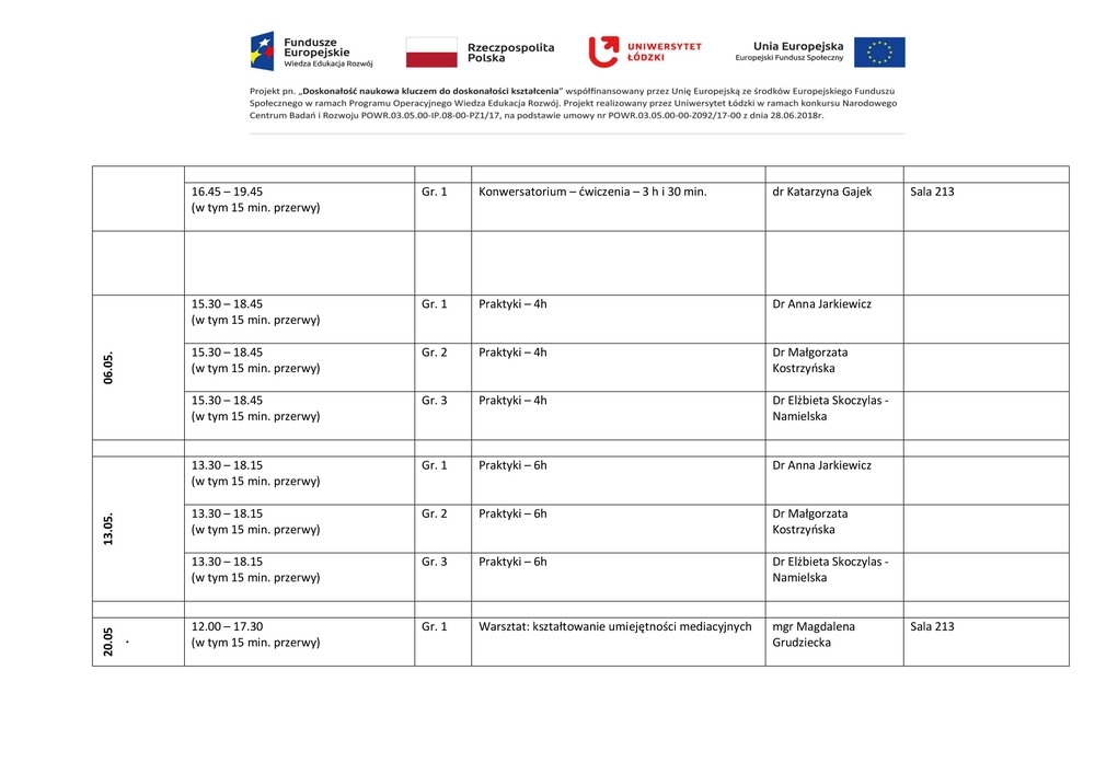 Um W łodzi Plan Lekcji Biotechnologia Medyczna www.cyber.uni.lodz.pl