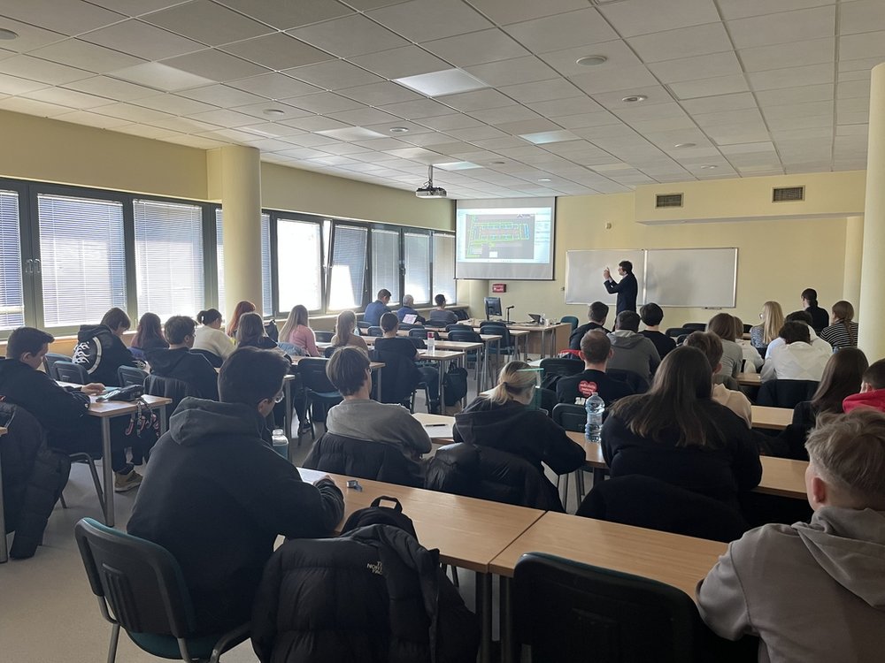 Uczestnicy podczas wykładu