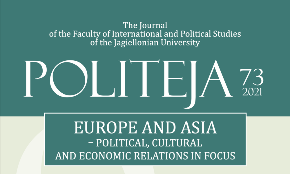 Okładka czasopisma naukowego "Politeja"/Cover of the scientific journal "Politeja"